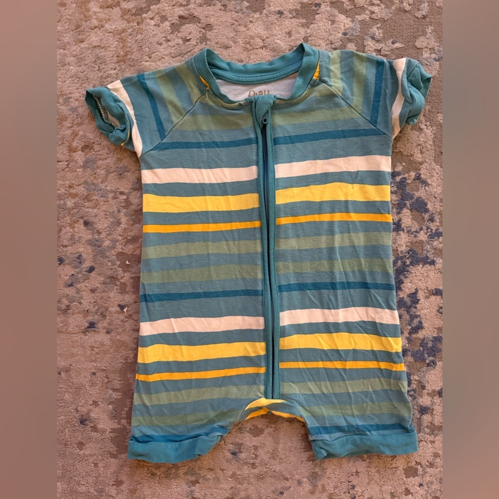 Little Sleepies Garden Stripe Shorty 3-6 months